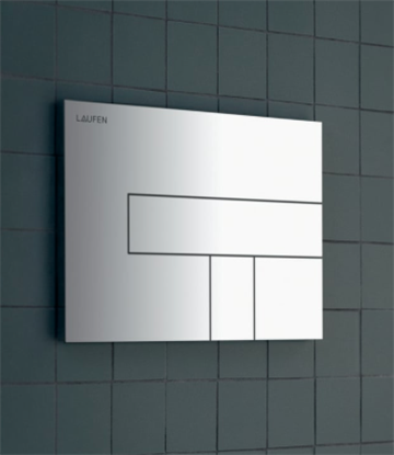 Laufen AW100 trykplade dobbeltskyl, krom